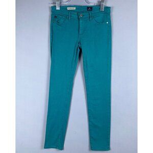 Adriano Goldschmied Stevie Ankle Slim Straight Leg Jeans Womens Size 26R Green